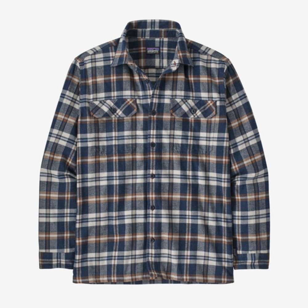 Flaneļa krekls Patagonia Organic Cotton Midweight Fjord vīriešu Fields: New Navy