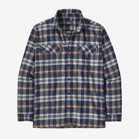 Flaneļa krekls Patagonia Organic Cotton Midweight Fjord vīriešu Fields: New Navy