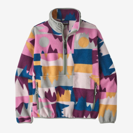 Flīsa džemperis Patagonia Synchilla® Marsupial sieviešu Frontera: Marble Pink