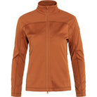 Flīsa jaka Fjallraven Abisko Lite sieviešu Terracotta Brown