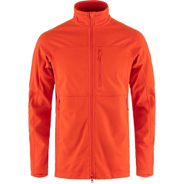Flīsa jaka Fjallraven Abisko Lite vīriešu Flame Orange