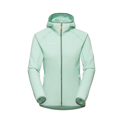 Flīsa jaka Mammut Aconcagua ML Hooded sieviešu Neo Mint