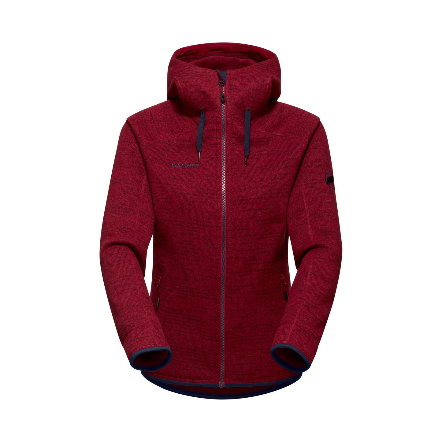 Flīsa jaka Mammut Arctic ML Hooded sieviešu Blood Red-Melange