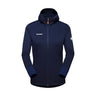 Flīsa jaka Mammut Taiss Light ML Hooded sieviešu Marine