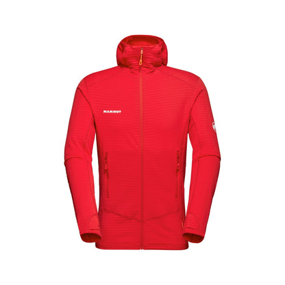 Flīsa jaka Mammut Taiss Light ML Hooded vīriešu Mammut Red