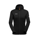 Flīsa jaka Mammut Taiss Light ML Hooded sieviešu Black
