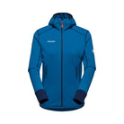 Flīsa jaka Mammut Taiss Light ML Hooded sieviešu Deep Ice-Marine
