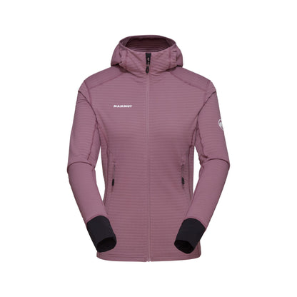 Flīsa jaka Mammut Taiss Light ML Hooded sieviešu Flux-Black