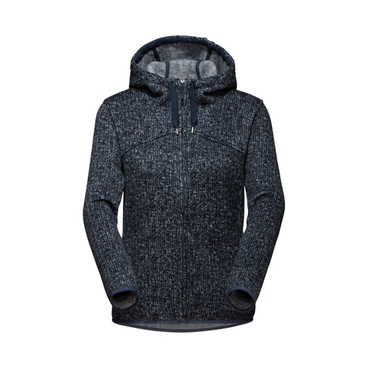 Flīsa jaka Mammut Chamuera ML Hooded sieviešu Marine