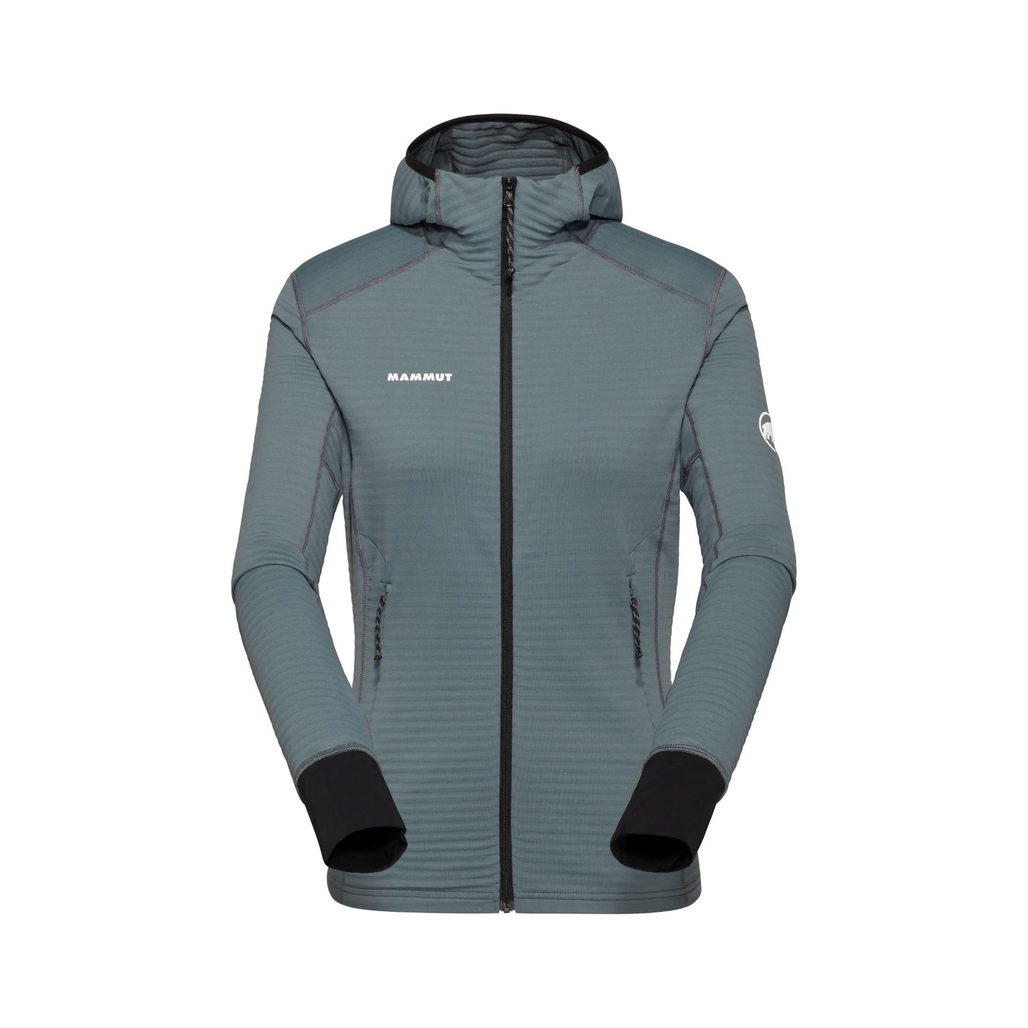 Flīsa jaka Mammut Taiss Light ML Hooded sieviešu Strata-Black