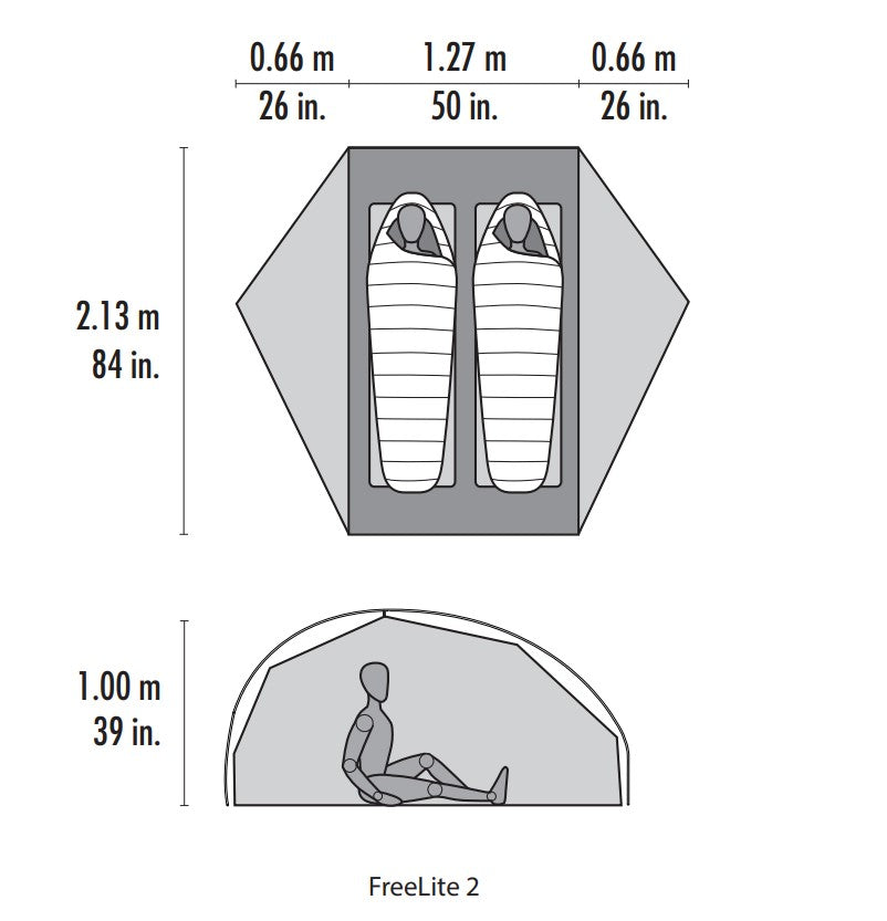MSR Freelite 2-vietīga telts