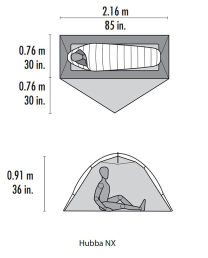 MSR Hubba NX 1-vietīga telts