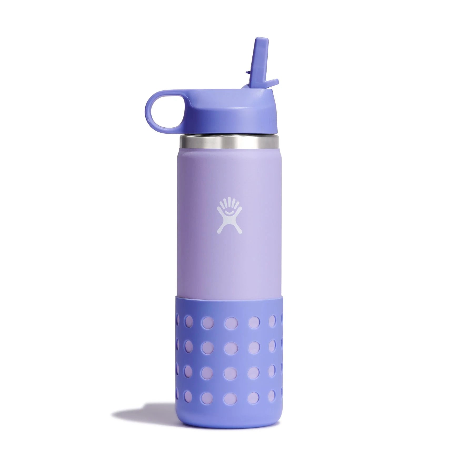 Hydro Flask pudele 590 ml Kids F Wide Mouth Straw Cap And Boot 20 Oz Wisteria