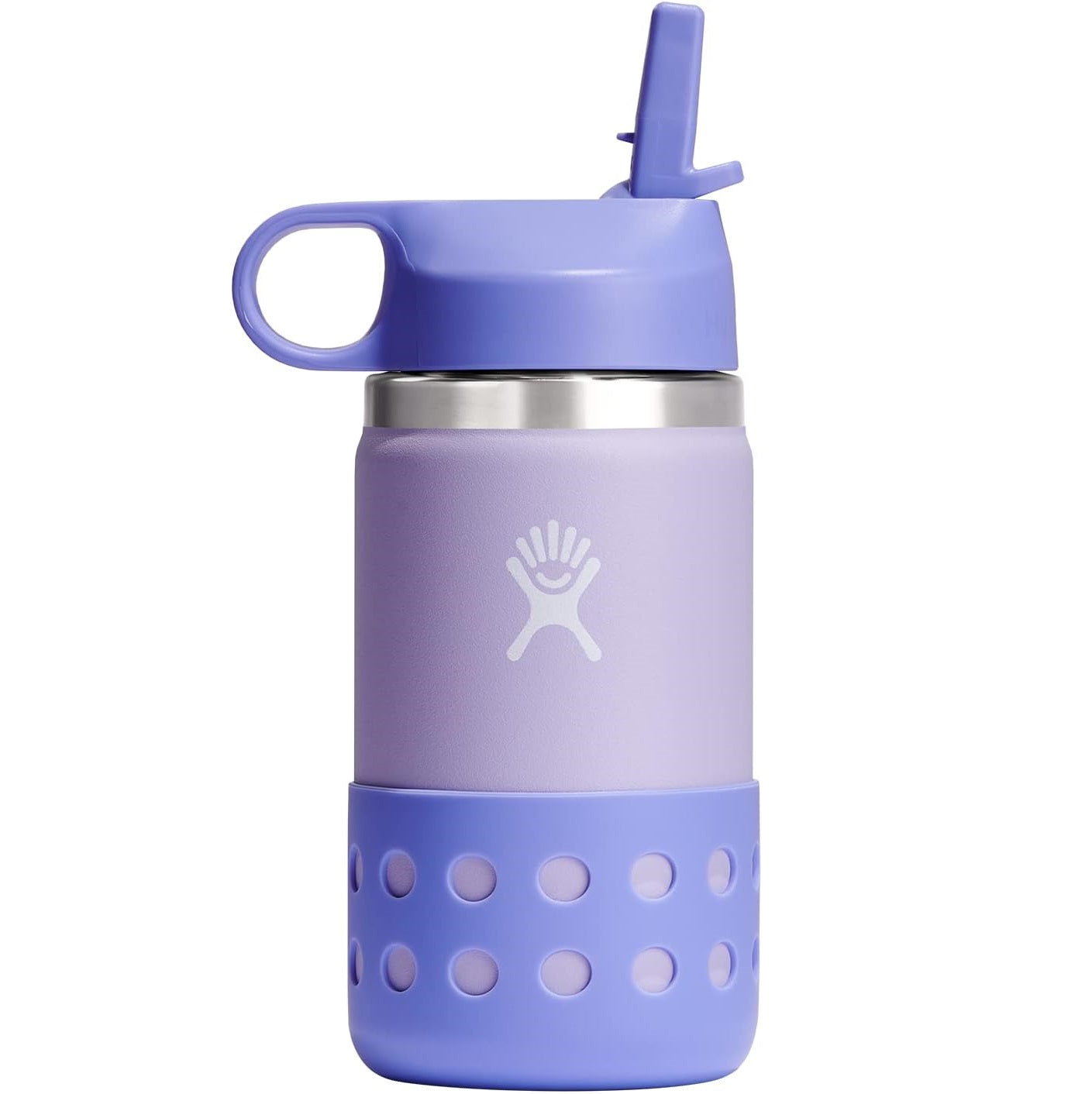 Hydro Flask pudele 350 ml Kids Wide Mouth Straw Lid And Boot Wisteria 12 Oz Wisteria
