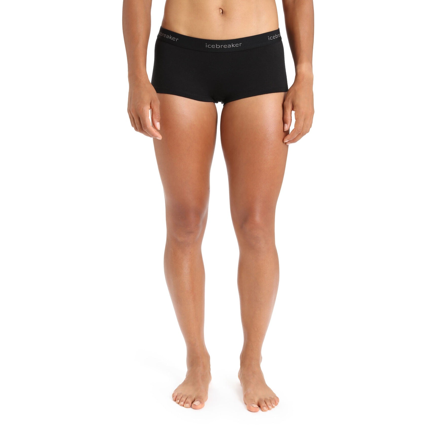 Merino termoveļa Icebreaker Oasis 200 Boy Shorts sieviešu Black