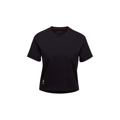 Krekls Mammut Massone T-Shirt Cropped Patch sieviešu Black