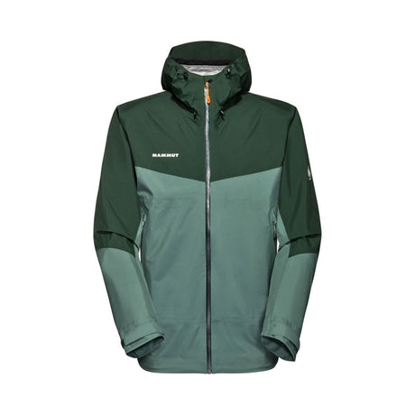 Lietus jaka Mammut Convey Tour HS Hooded vīriešu Dark Jade-Woods