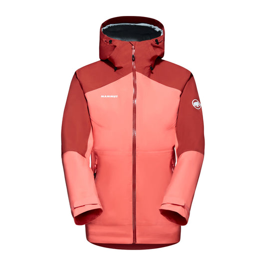 Lietus jaka Mammut Convey Tour HS Hooded sieviešu Salmon-Terracotta