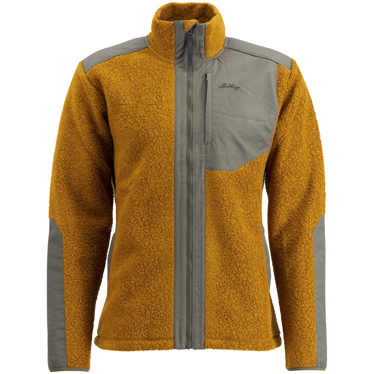 Vilnas jaka Lundhags Saruk Pile Wool Midlayer vīriešu Dark Gold