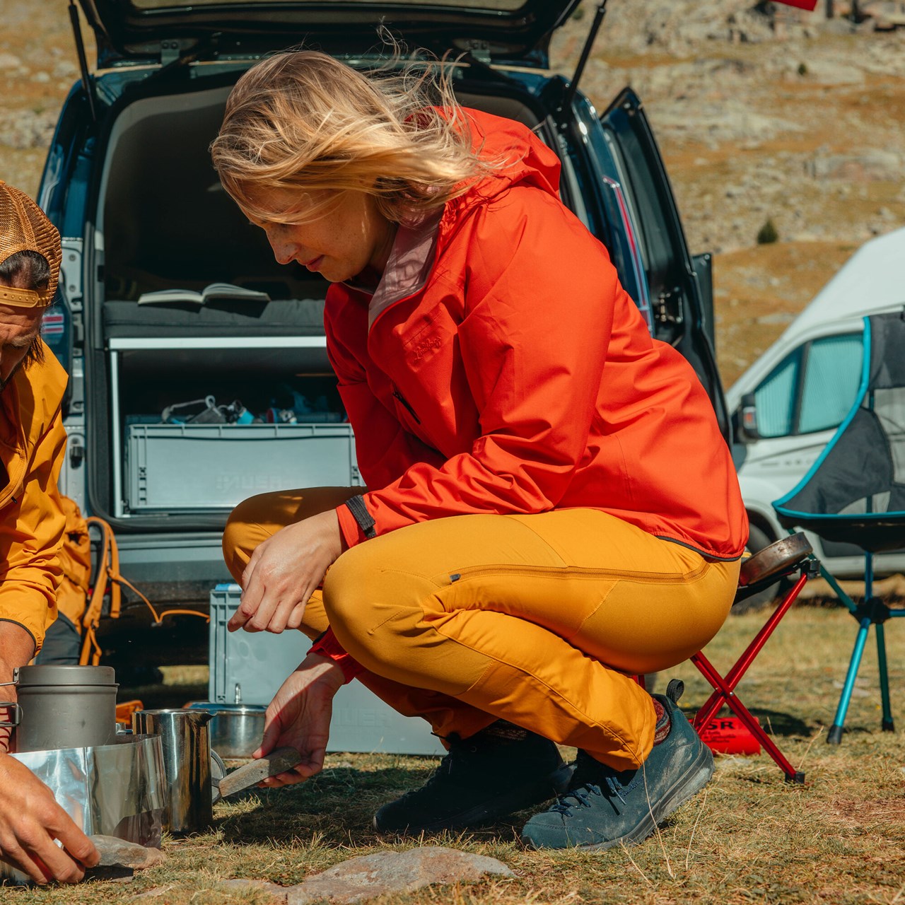 Pārgājienu bikses Lundhags Makke Light Stretch Hybrid sieviešu