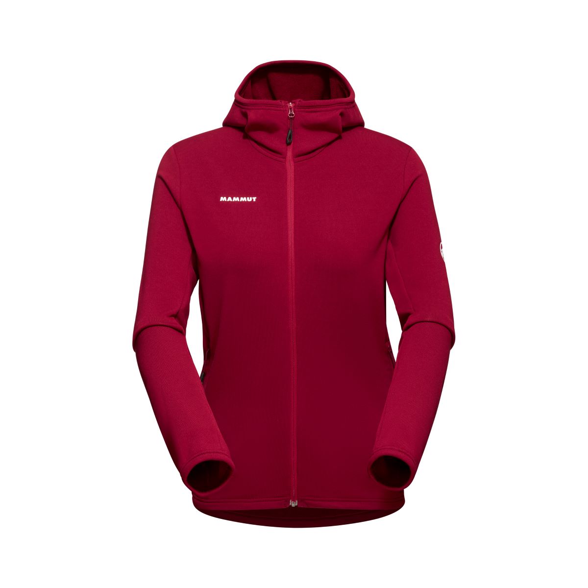 Mammut Aconcagua Light Hooded ML sieviešu flīsa jaka ar kapuci Blood Red