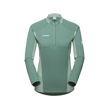 Sporta krekls Mammut Aenergy FL Half Zip LS sieviešu Dark Jade-Jade