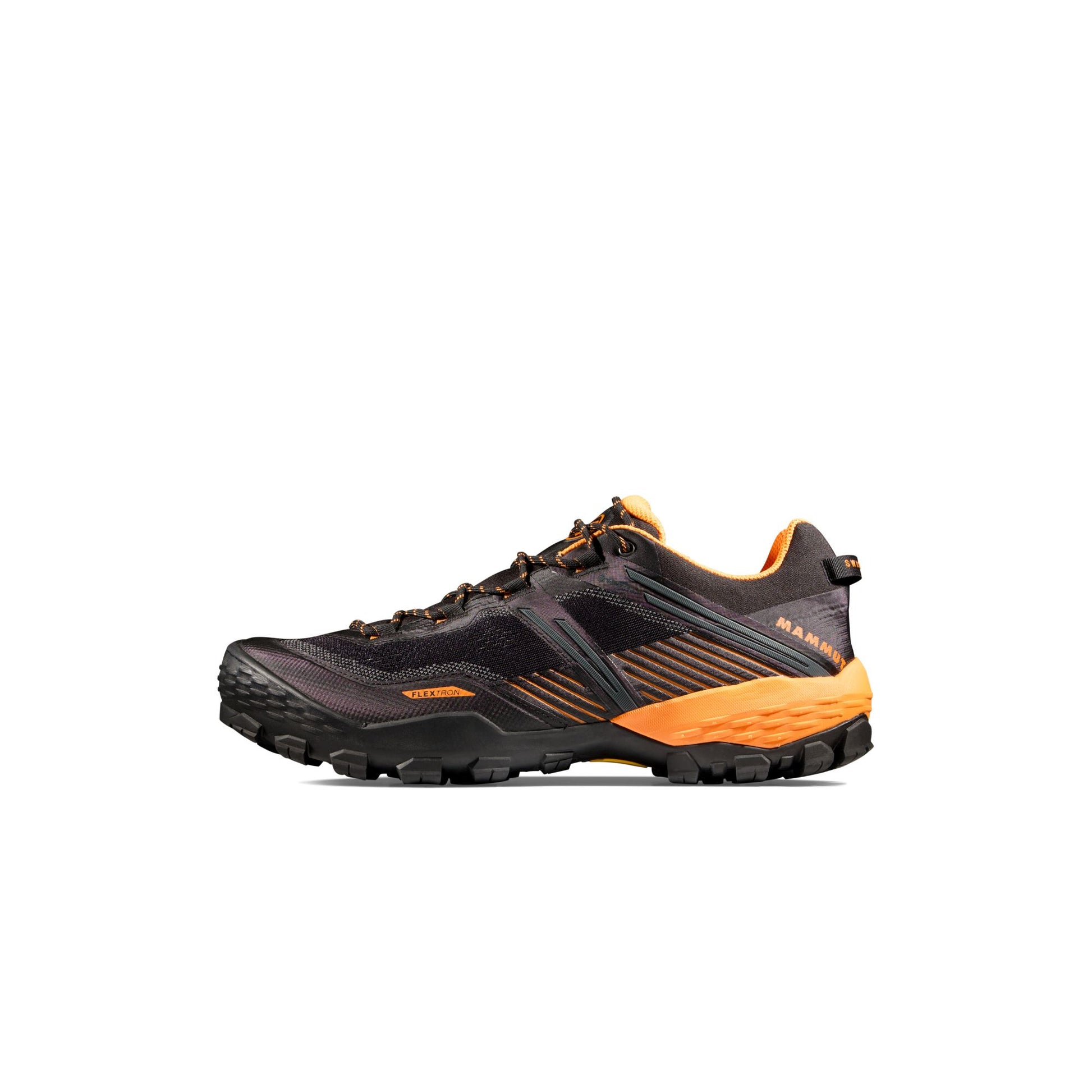 Pārgājienu apavi Mammut Ducan II Low GTX vīriešu Black-Dark Tangerine