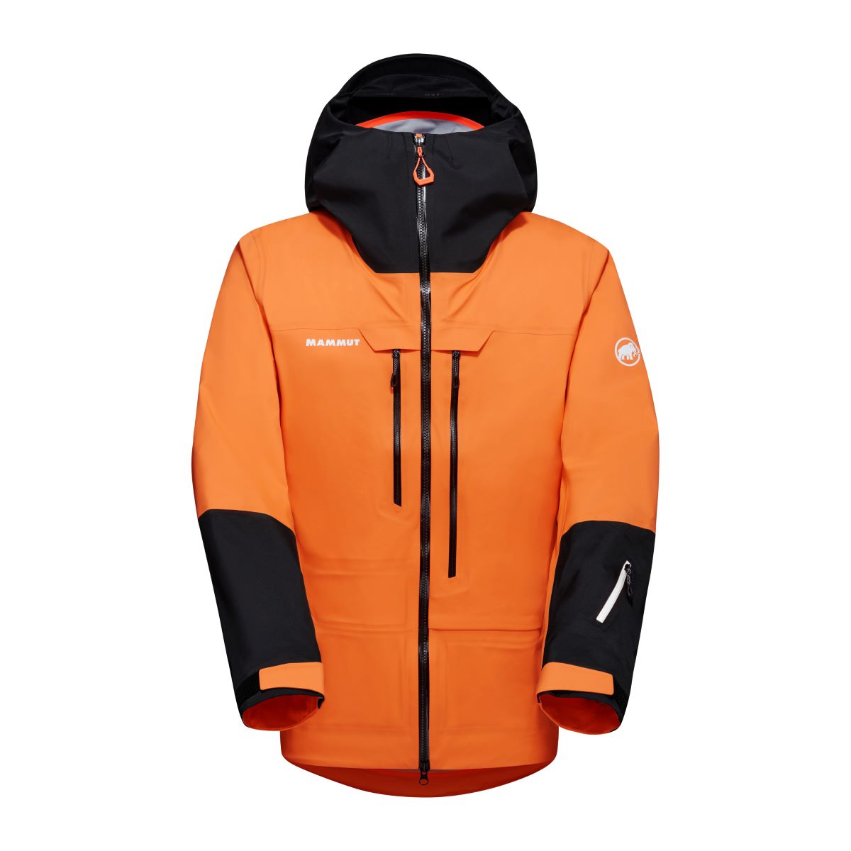 Lietus jaka Mammut Haldigrat Air HS Hooded vīriešu Tangerine-Black