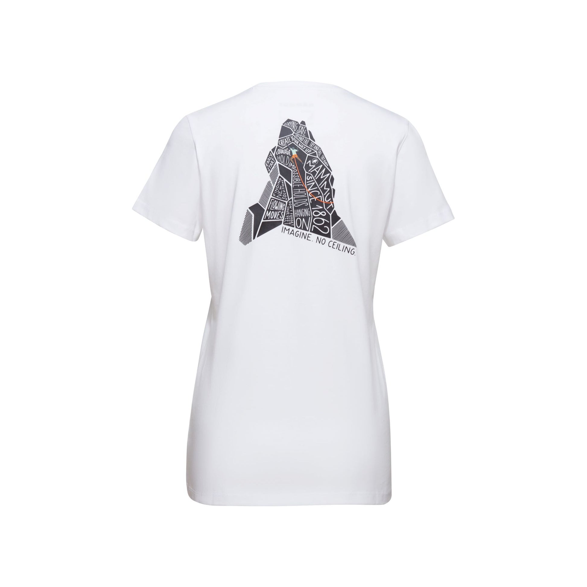 T-krekls Mammut Massone No Ceiling sieviešu No Ceiling-White