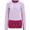 Merino termoveļas krekls Icebreaker ZoneKnit 125 LS Crewe sieviešu Purple Gaze Go Berry