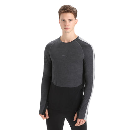 Merino termoveļas krekls Icebreaker ZoneKnit 125 LS Crewe vīriešu