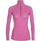 Termoveļas krekls Icebreaker Merino Zone Half Zip 150 sieviešu Cosmic Grape