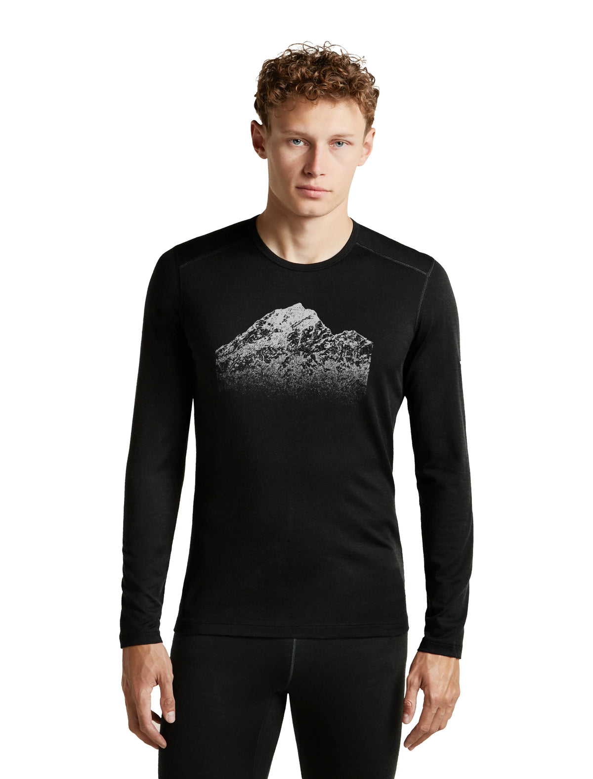 Termo veļas krekls Icebreaker Merino 200 Oasis LS Crew Rising Light vīriešu