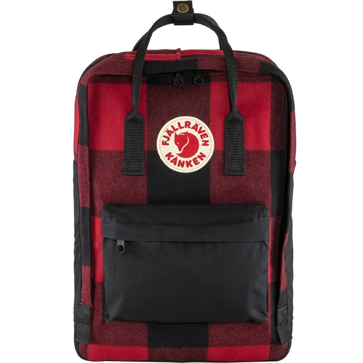 Mugursoma Fjallraven Kanken Re-Wool Laptop 15'' Red-Black