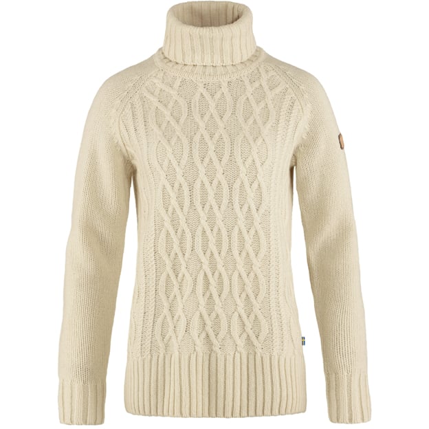 Džemperis Fjallraven Övik Cable Knit Roller sieviešu