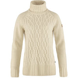 Džemperis Fjallraven Övik Cable Knit Roller sieviešu