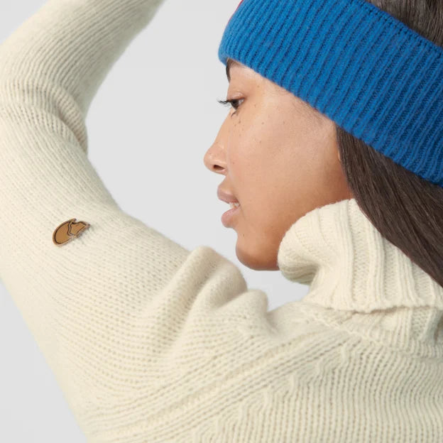 Džemperis Fjallraven Övik Cable Knit Roller sieviešu