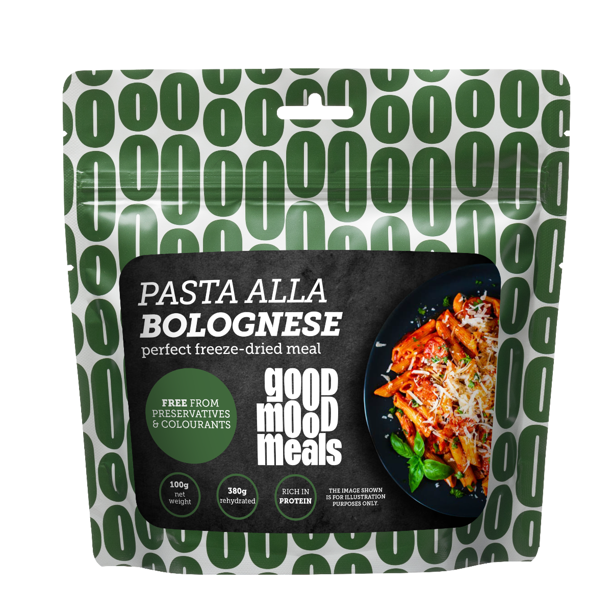 Pārgājienu pārtika Good Mood Meals Pasta ar boloņas mērci