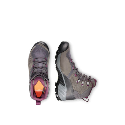 Pārgājienu zābaki Mammut Sapuen High Goretex sieviešu Titanium-Light Grape