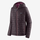 Patagonia jaka Nano Puff Hoody sieviešu Obsidian Plum