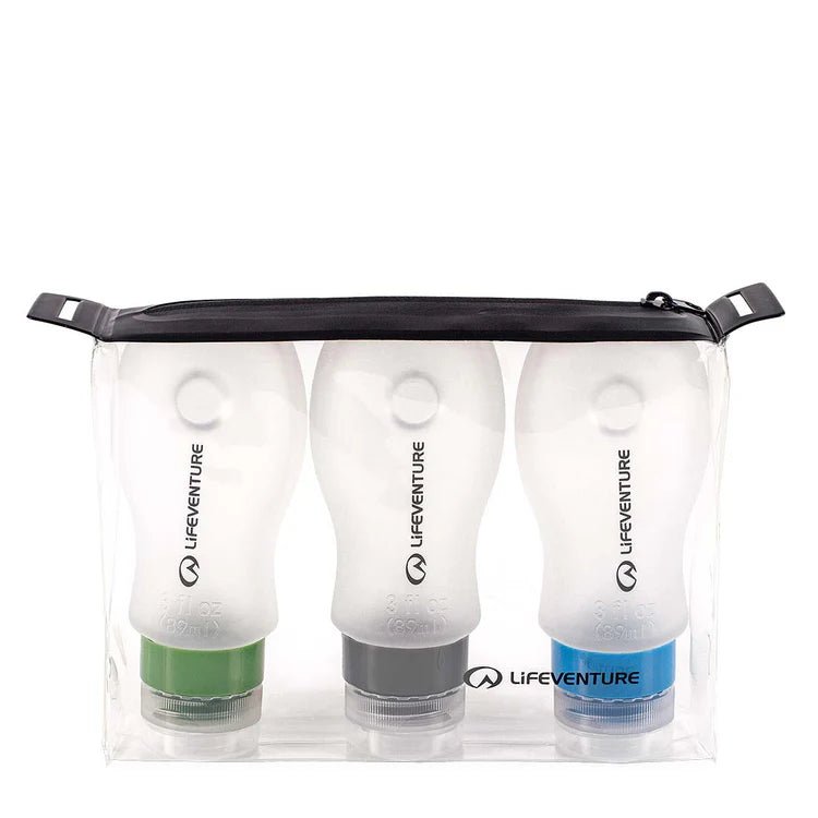 Pudelītes ceļojumiem Lifeventure Silicon bottle set