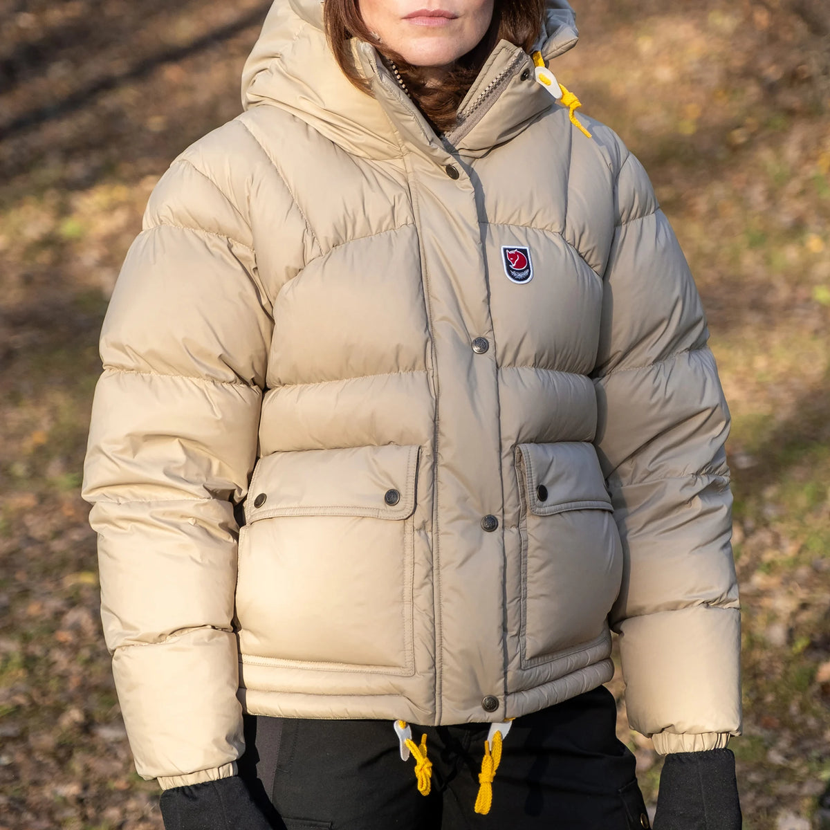 Fjallraven dūnu jaka Expedition Down Cropped sieviešu