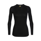 Termoveļas krekls Icebreaker Merino Zone Crew 150 sieviešu Black