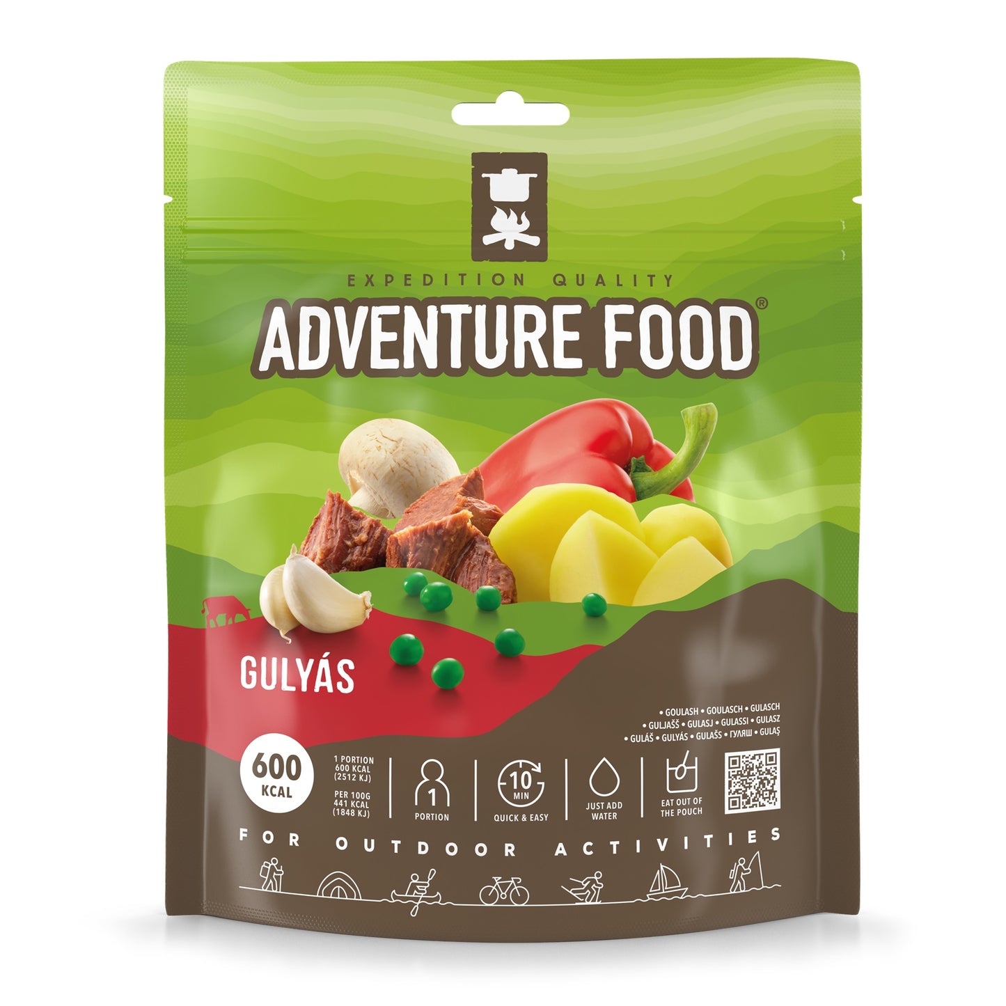 Tūristu pārtika Adventure Food Goulash