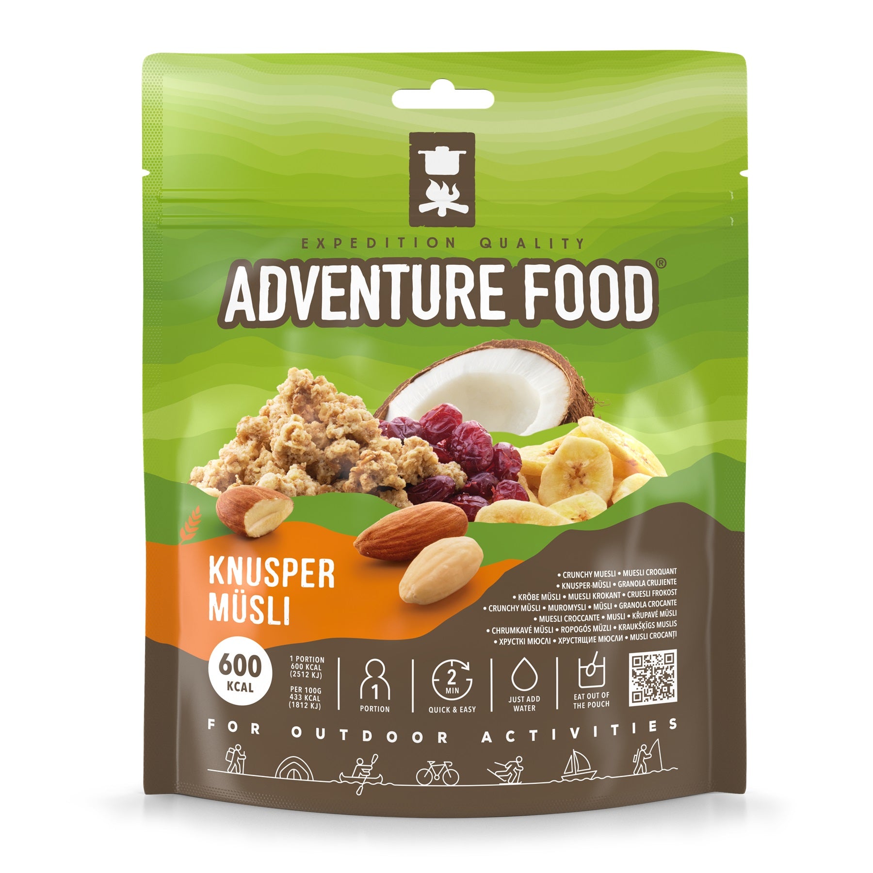 Tūristu pārtika Adventure Food Knusper Musl