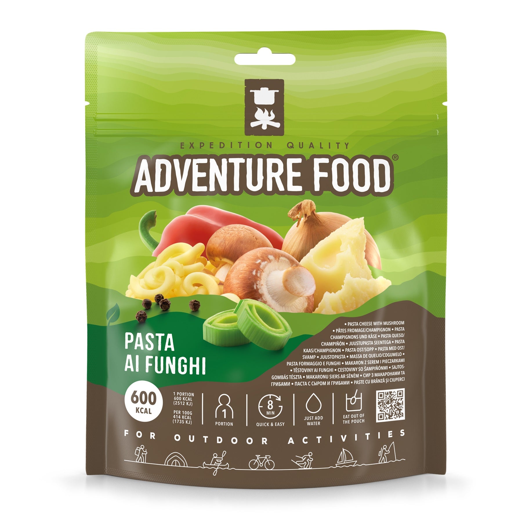 Tūristu pārtika Adventure Food Pasta ai Funghi