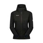 Vējjaka Mammut Granite SO Hooded sieviešu Black-White Logo