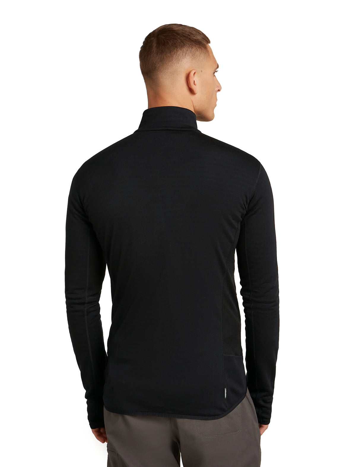 Vilnas flīsa jaka Icebreaker Real Fleece Descend LS Zip vīriešu