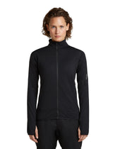 Vilnas jaka Icebreaker Real Fleece Descend LS Zip sieviešu