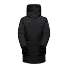 Ziemas mētelis Mammut Floeberg HS Thermo Hooded Coat sieviešu Black